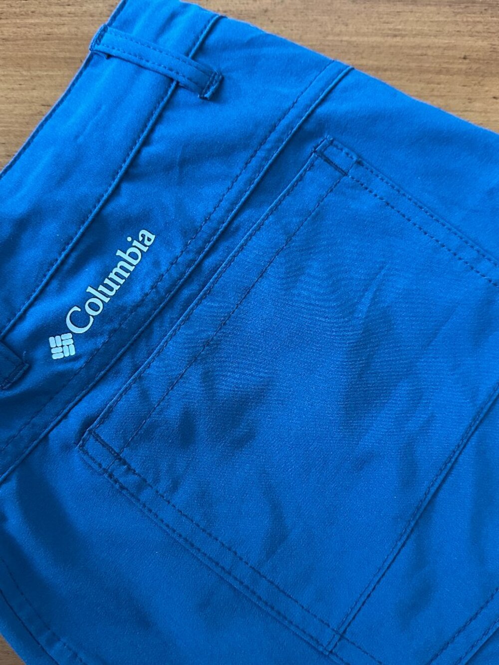 Columbia Men's Shorts Size 34 Blue Performance Omni-Wick Stretch Outdoor Hiking